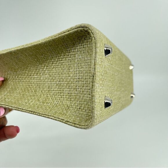 Unbranded Women’s Small Square Structured Basket Handbag Raffia Straw Tote - Picture 13 of 15